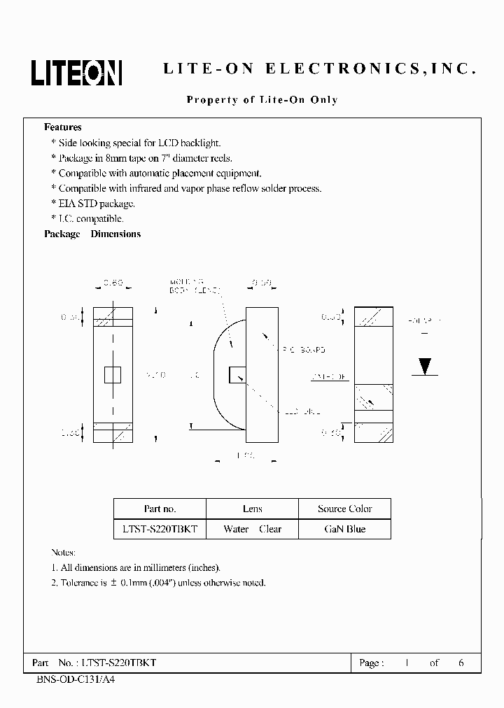 LTST-S220TBKT_715235.PDF Datasheet