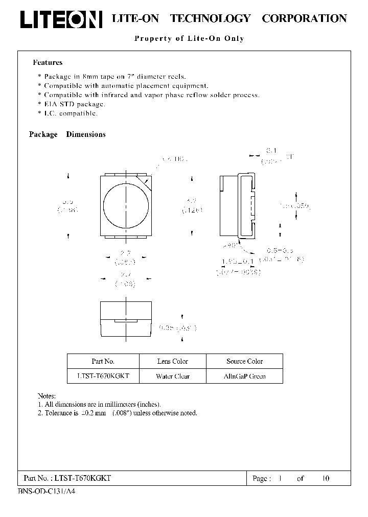 LTST-T670KGKT_685195.PDF Datasheet