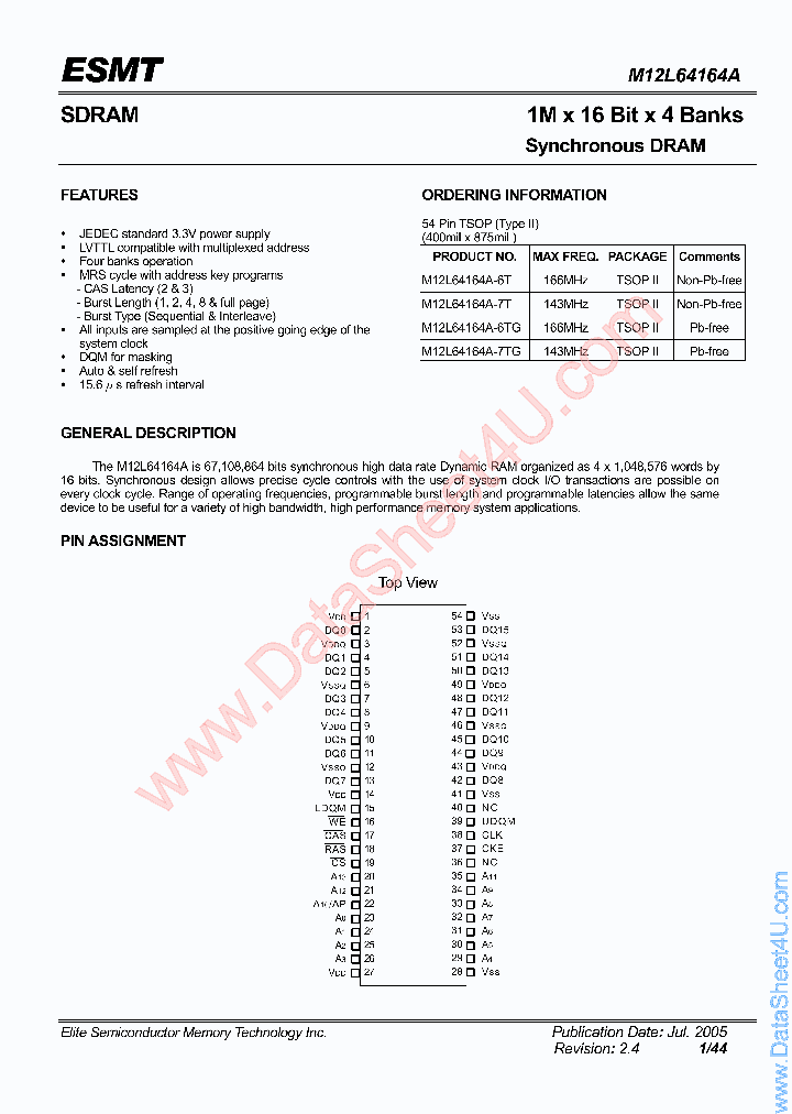M12L64164A_918383.PDF Datasheet