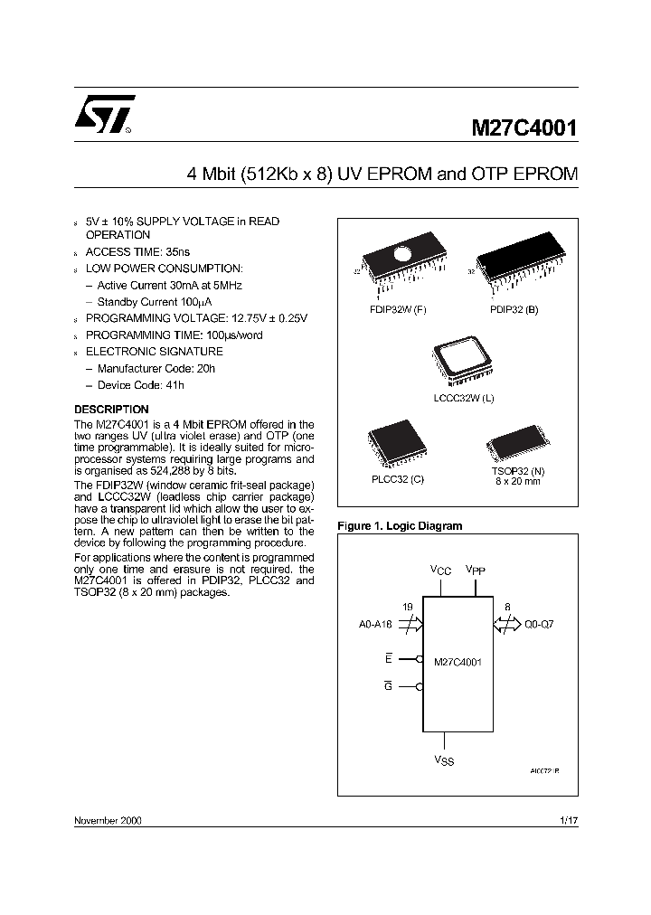M27C4001-35F1TR_732766.PDF Datasheet