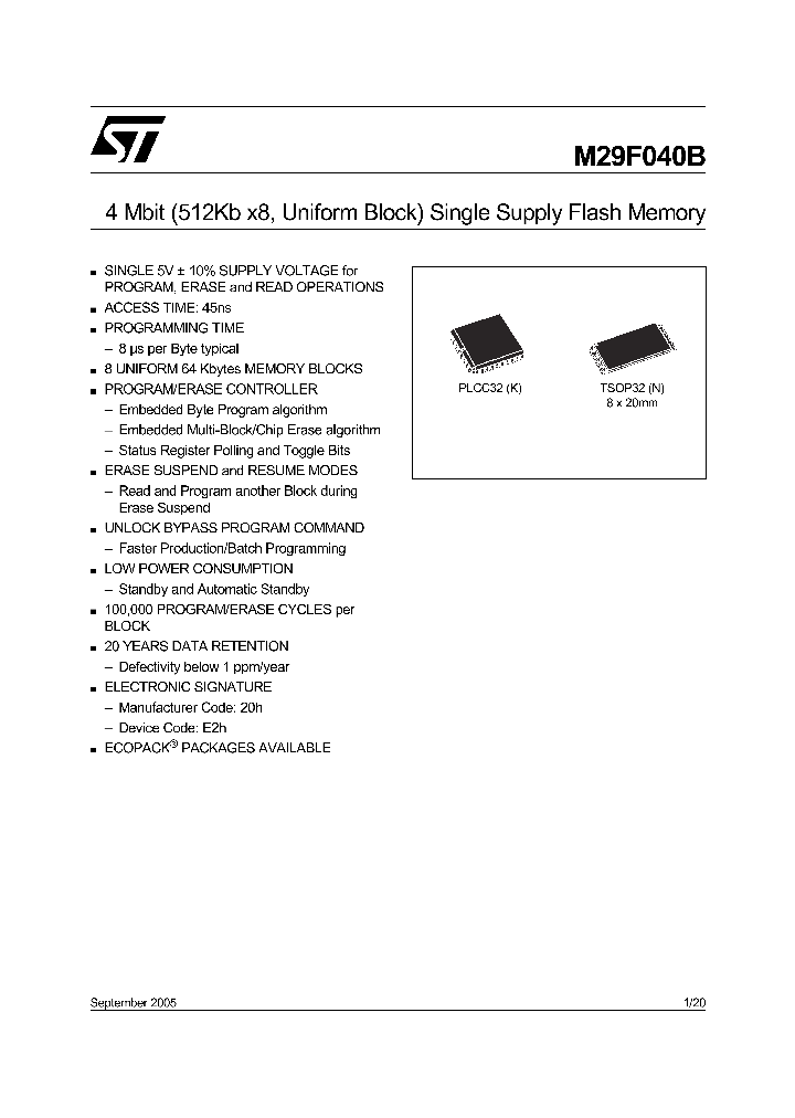 M29F04B45K1_741481.PDF Datasheet