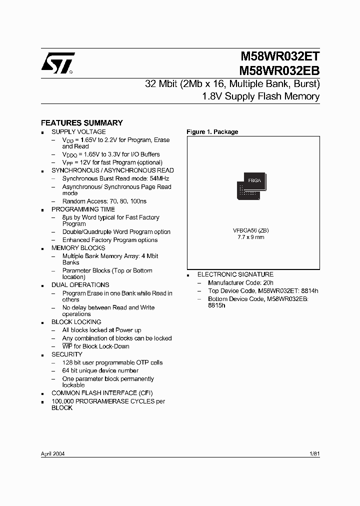 M58WR032E-ZBT_673820.PDF Datasheet