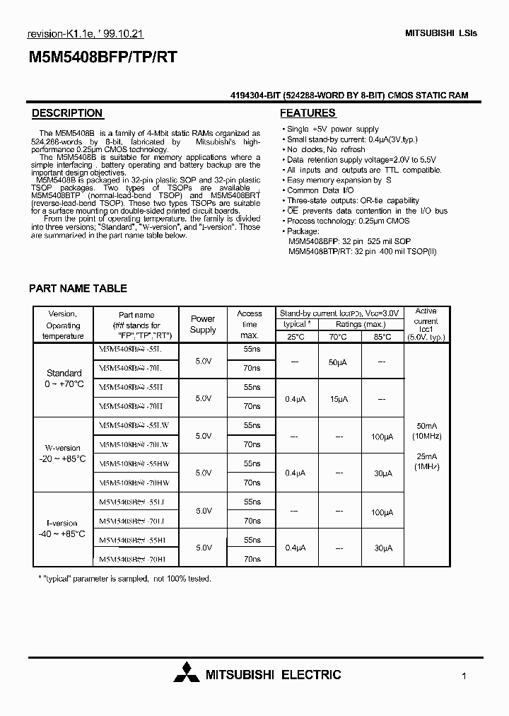 M5M5408BTP_827091.PDF Datasheet