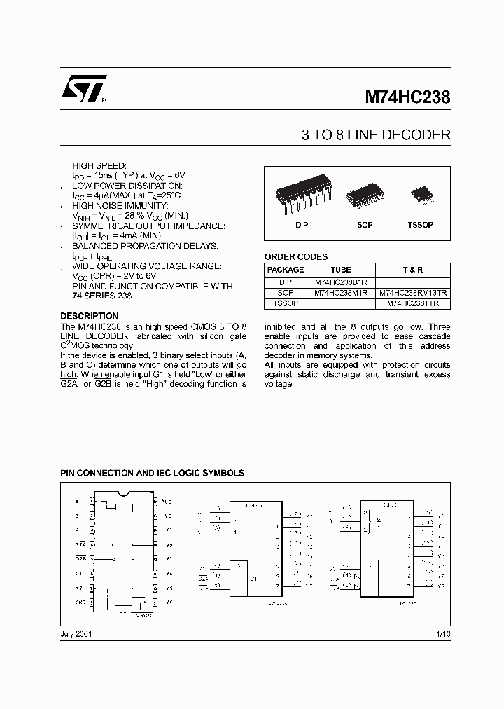 M74HC238RM13TR_725450.PDF Datasheet