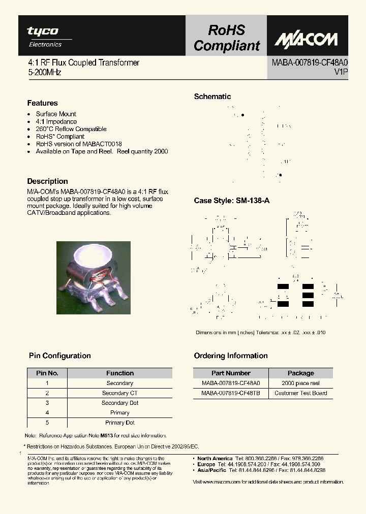 MABA-007819-CF48TB_614459.PDF Datasheet