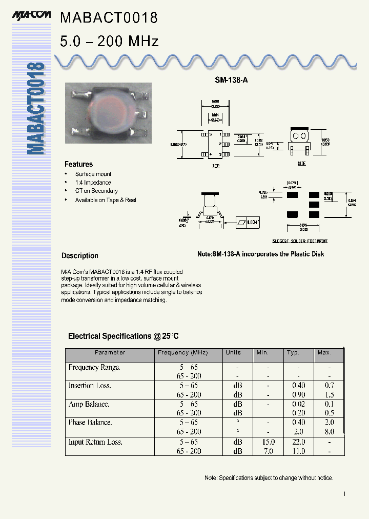MABACT0018_614375.PDF Datasheet