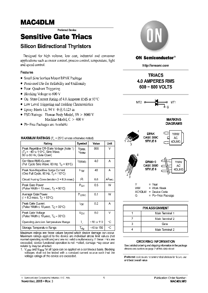 MAC4DLM05_741562.PDF Datasheet