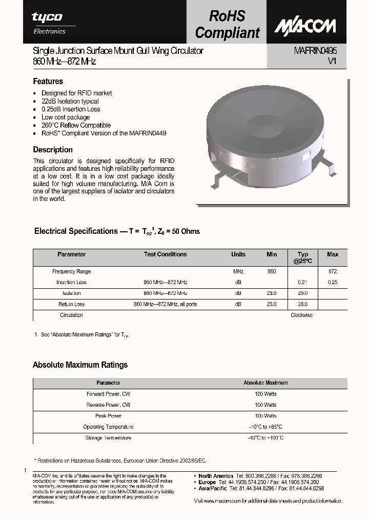 MAFRIN0495_614289.PDF Datasheet