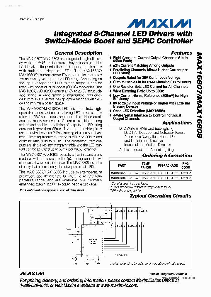 MAX16808AUI_664286.PDF Datasheet