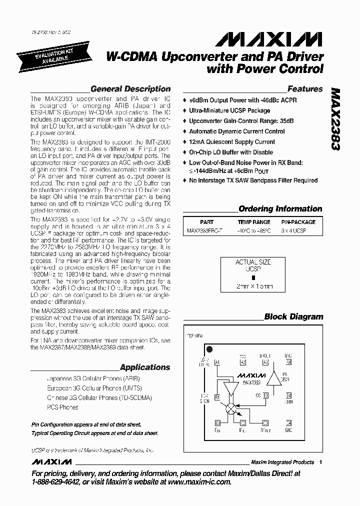 MAX2383EBC-T_687240.PDF Datasheet