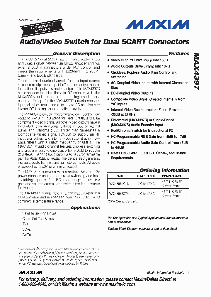 MAX4397_833311.PDF Datasheet