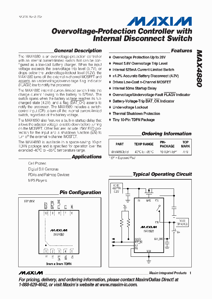 MAX4880_894721.PDF Datasheet