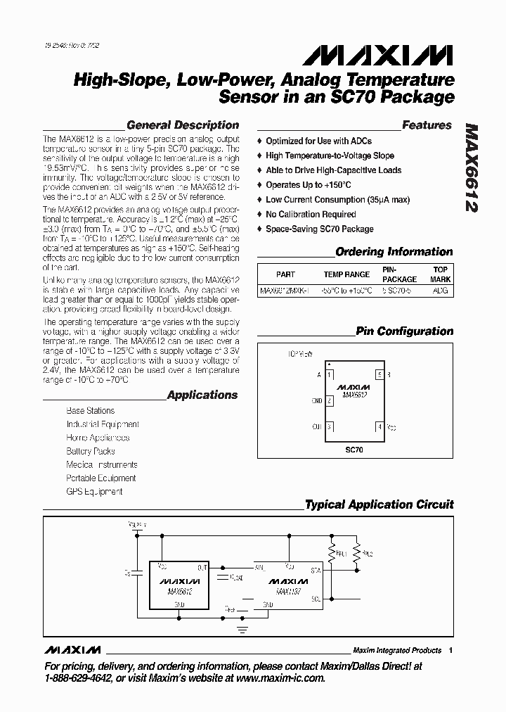 MAX6612_875090.PDF Datasheet