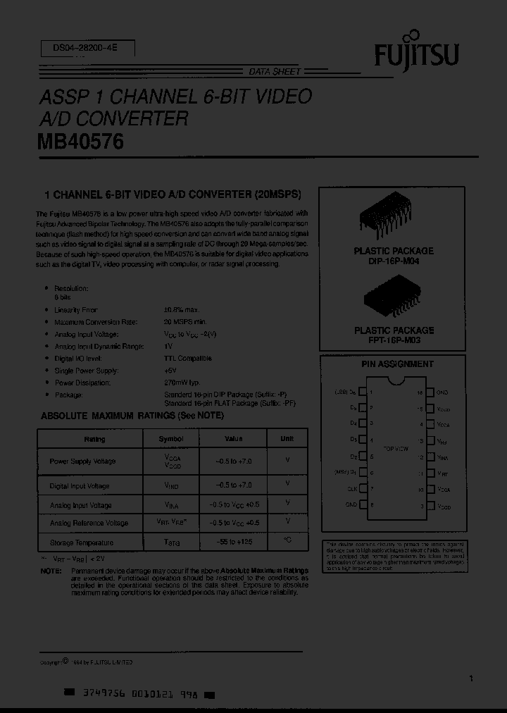 MB40576_703179.PDF Datasheet