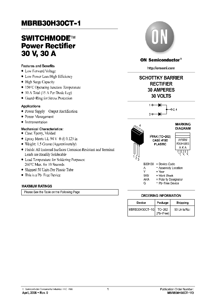MBRB30H30CT-1_612013.PDF Datasheet