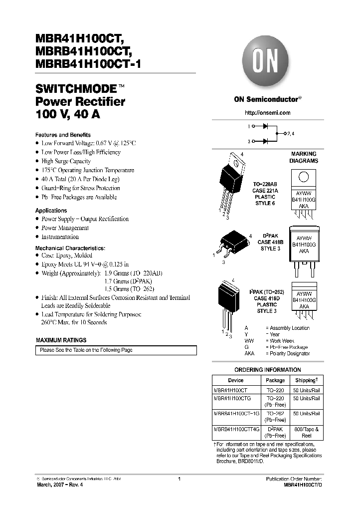 MBR41H100CT07_741625.PDF Datasheet
