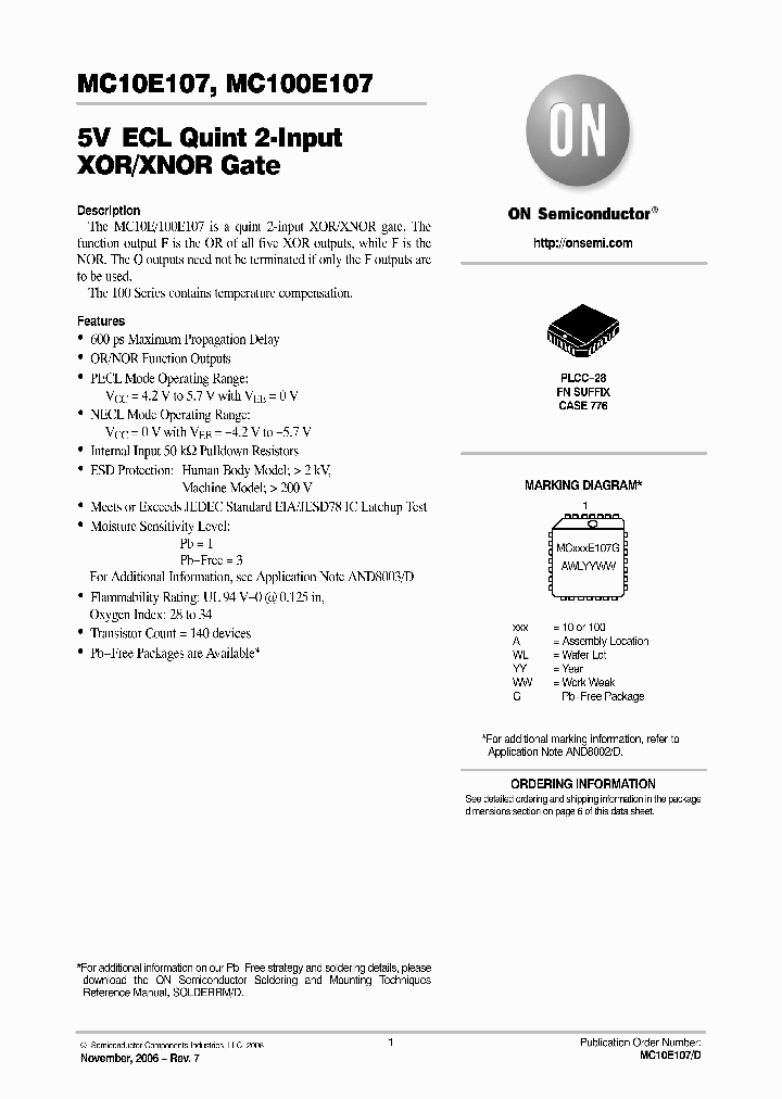 MC100E107FN_648370.PDF Datasheet