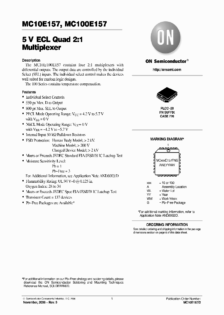 MC100E157FN_648338.PDF Datasheet