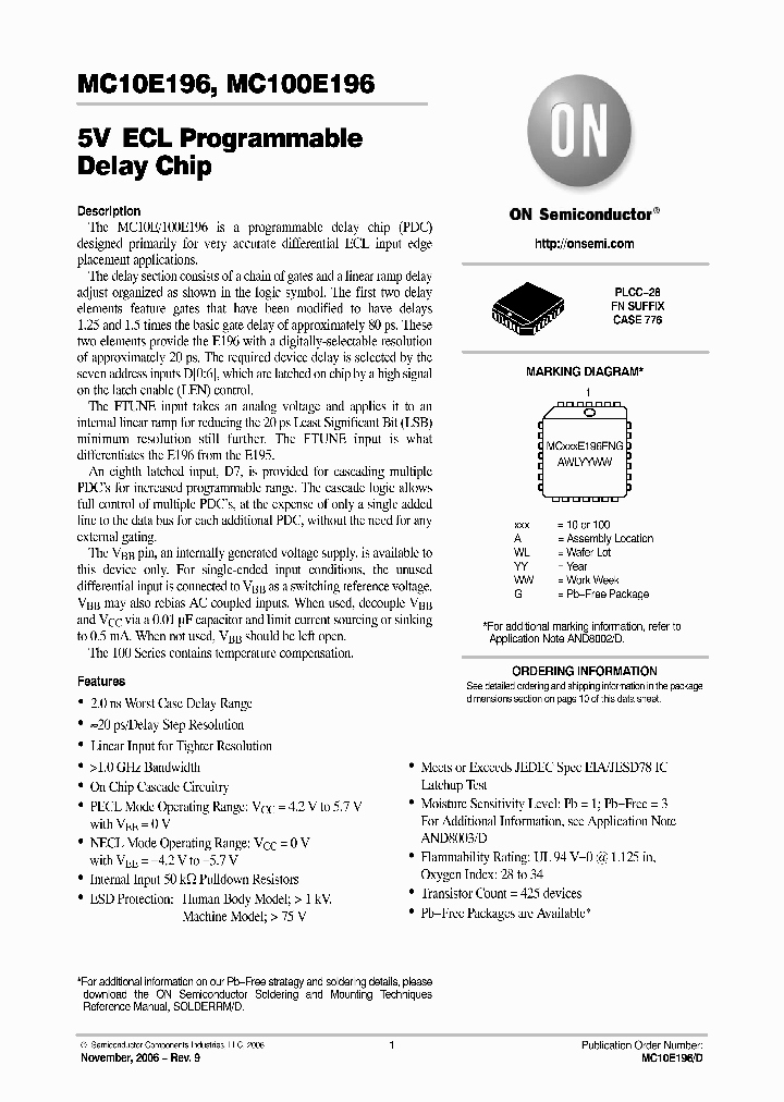 MC100E196FN_741979.PDF Datasheet
