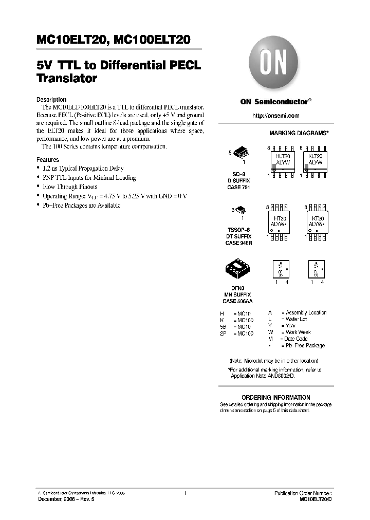 MC10ELT20D_705361.PDF Datasheet