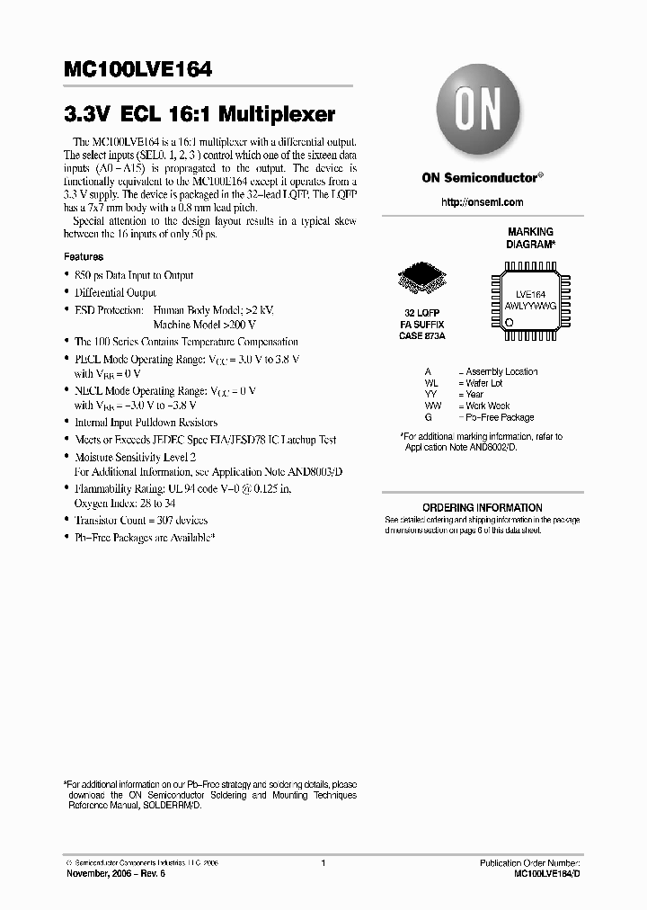 MC100LVE164FA_752745.PDF Datasheet
