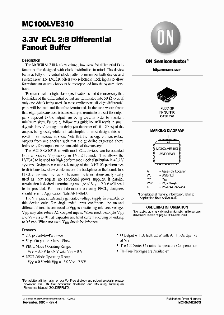 MC100LVE310FN_752750.PDF Datasheet