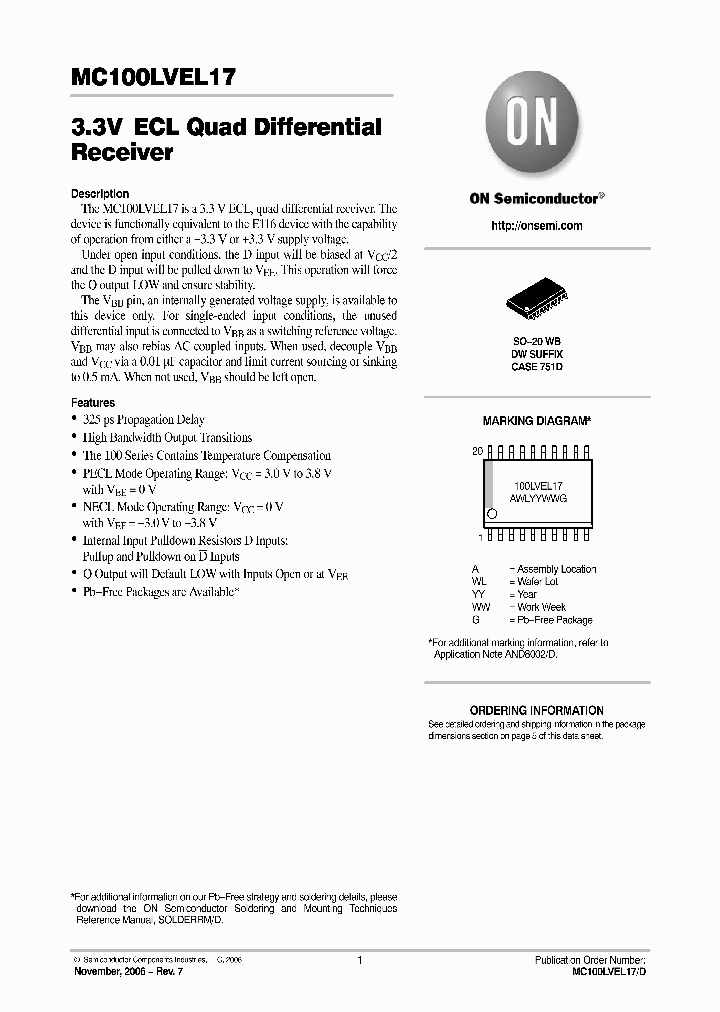 MC100LVEL17DW_752766.PDF Datasheet