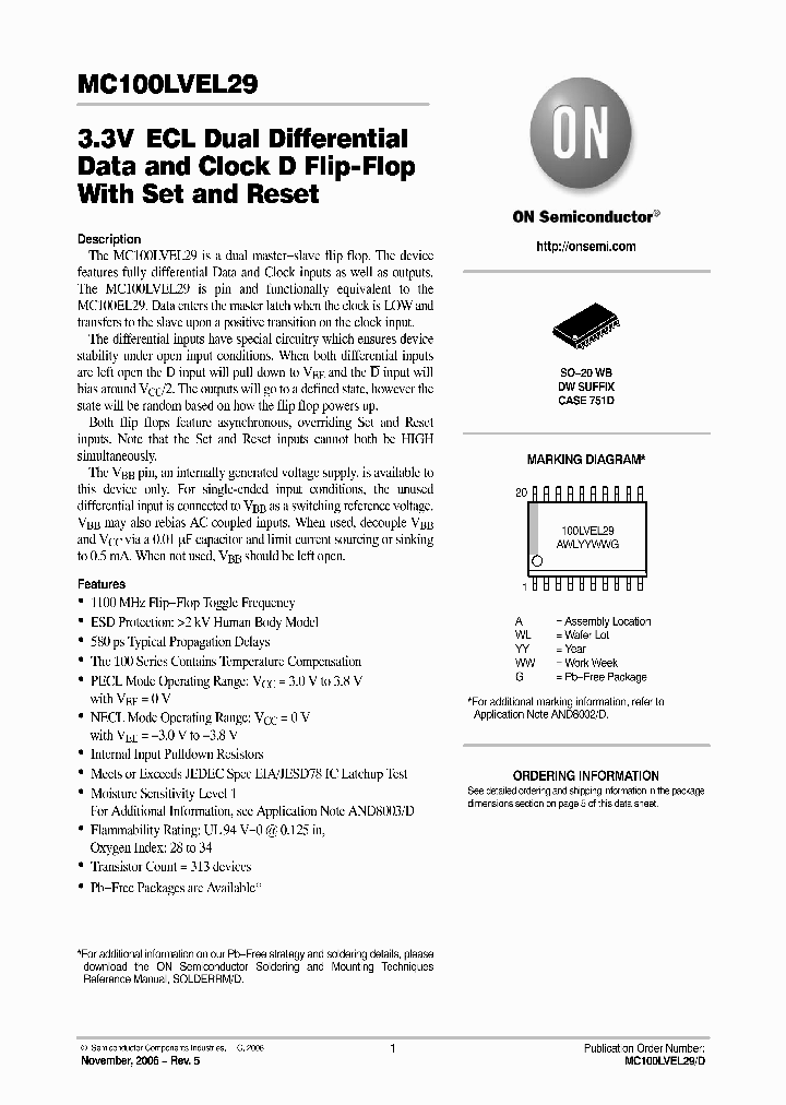 MC100LVEL29DW_752768.PDF Datasheet