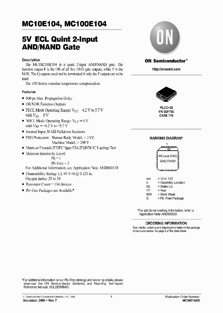 MC100E104FN_648365.PDF Datasheet