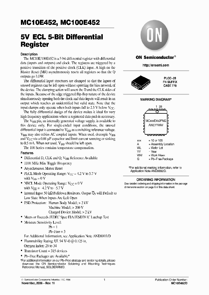 MC10E45206_742239.PDF Datasheet