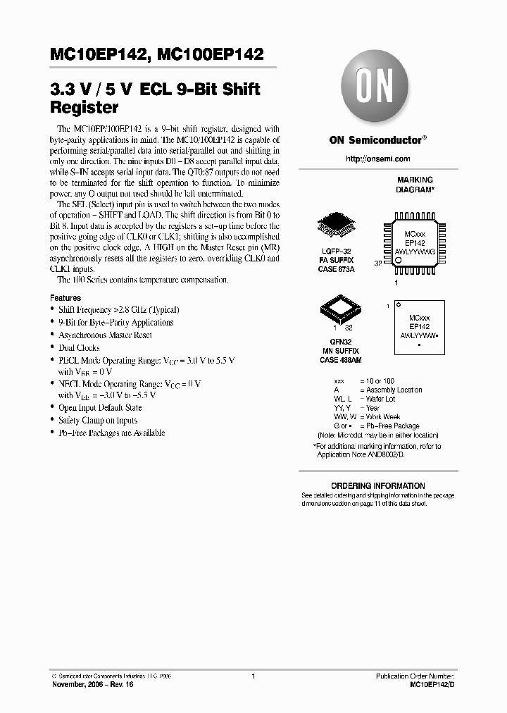 MC10EP142_705366.PDF Datasheet