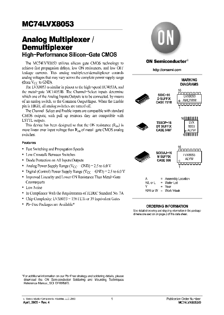 MC74LVX8053DR2G_750003.PDF Datasheet