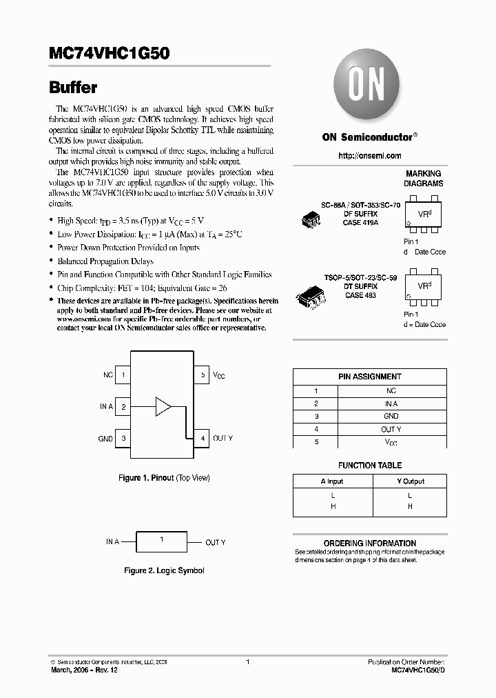 MC74VHC1G50DFT2_750084.PDF Datasheet