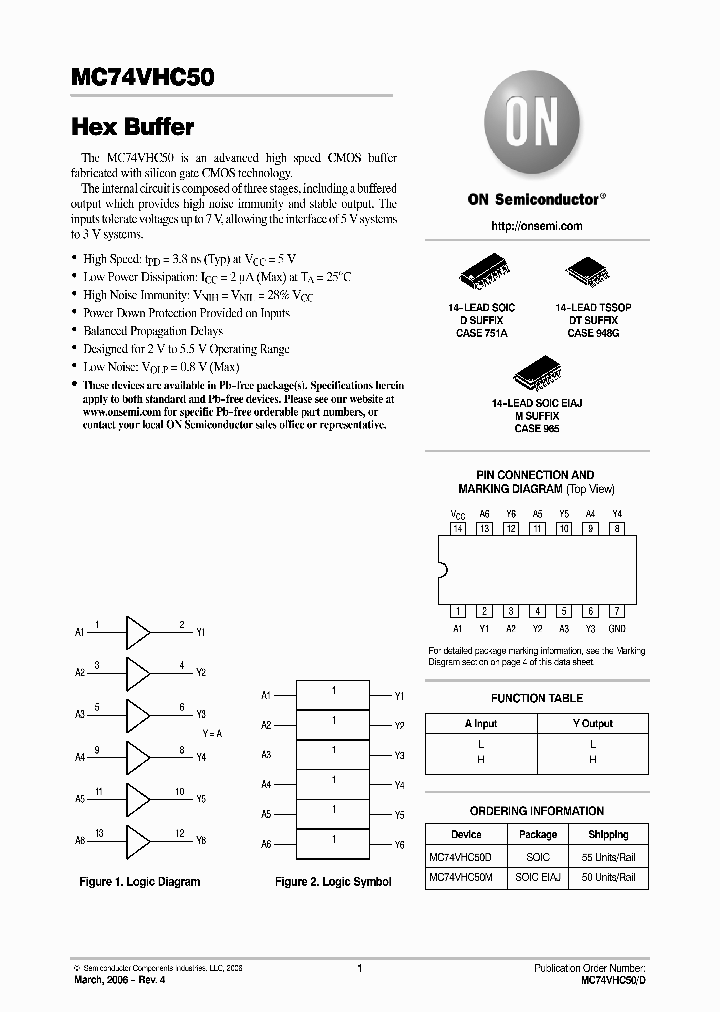 MC74VHC50_750554.PDF Datasheet