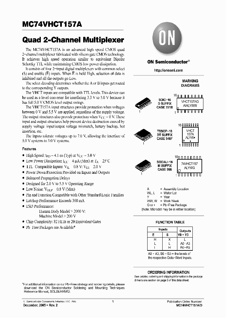 MC74VHCT157A05_751232.PDF Datasheet