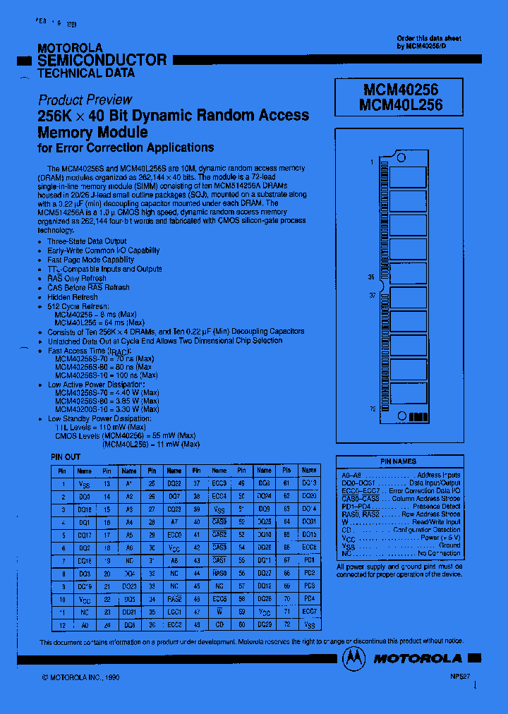 MCM40256_825599.PDF Datasheet