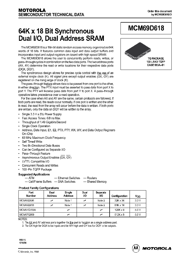 MCM69D618_950504.PDF Datasheet
