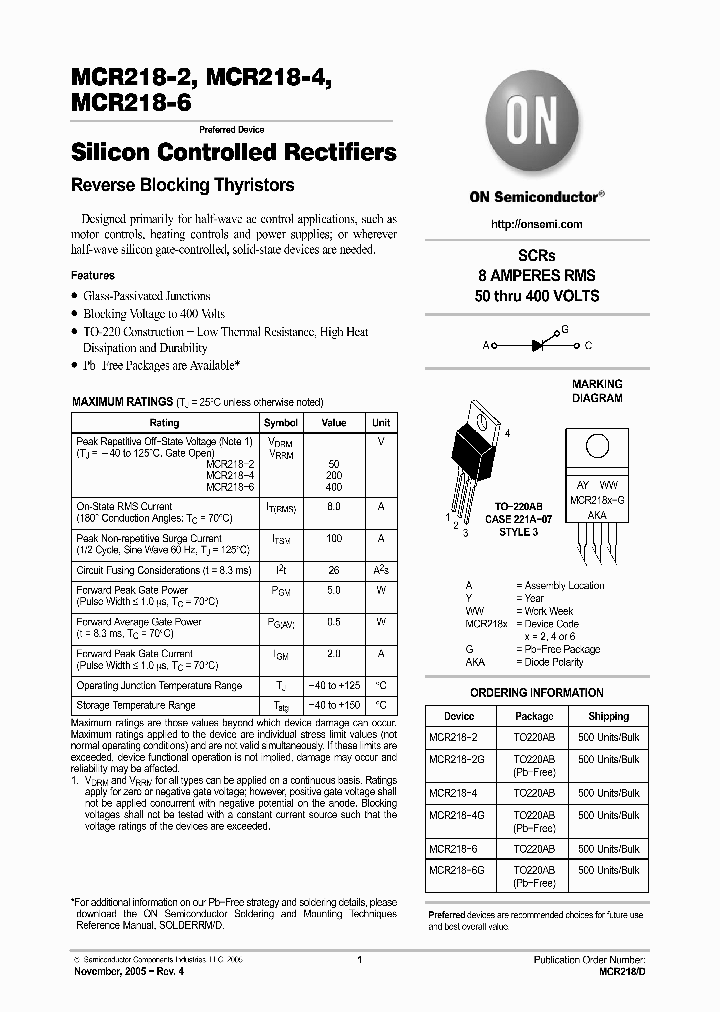 MCR218-2_742445.PDF Datasheet