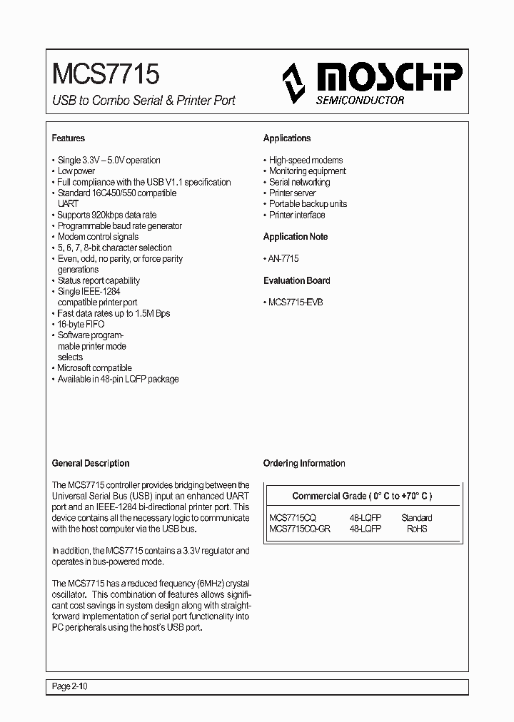 MCS7715_793796.PDF Datasheet