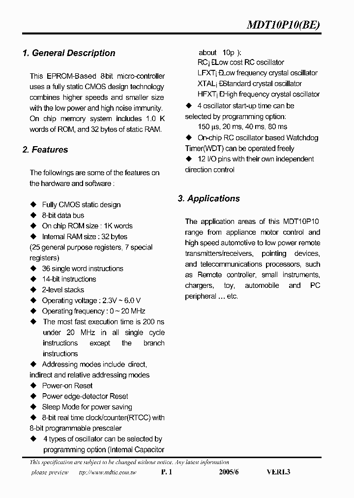 MDT10P10_775345.PDF Datasheet