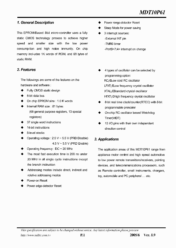 MDT10P61_936765.PDF Datasheet