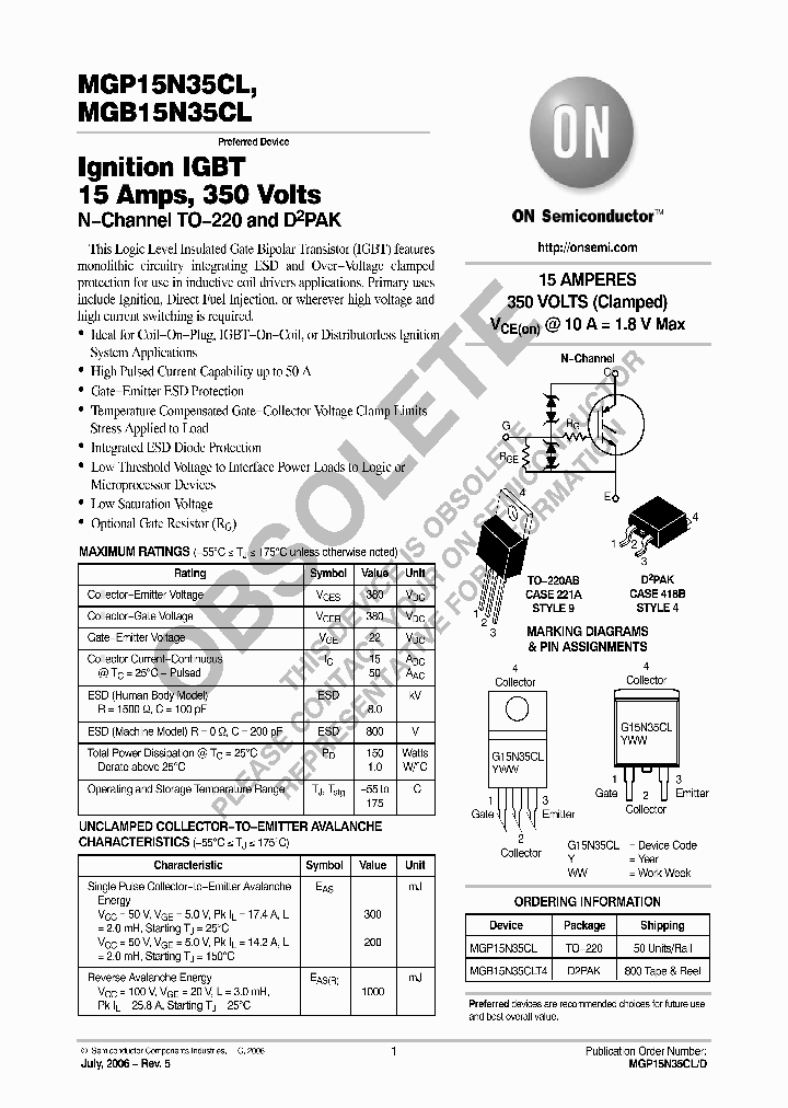 MGB15N35CL_742491.PDF Datasheet