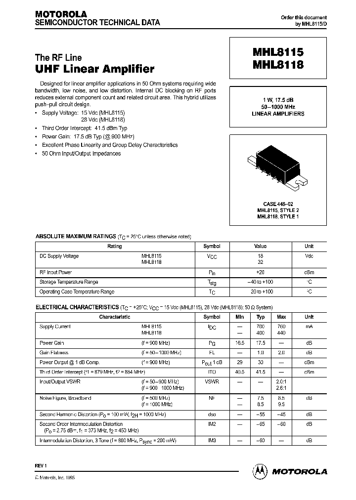 MHL8118_813055.PDF Datasheet