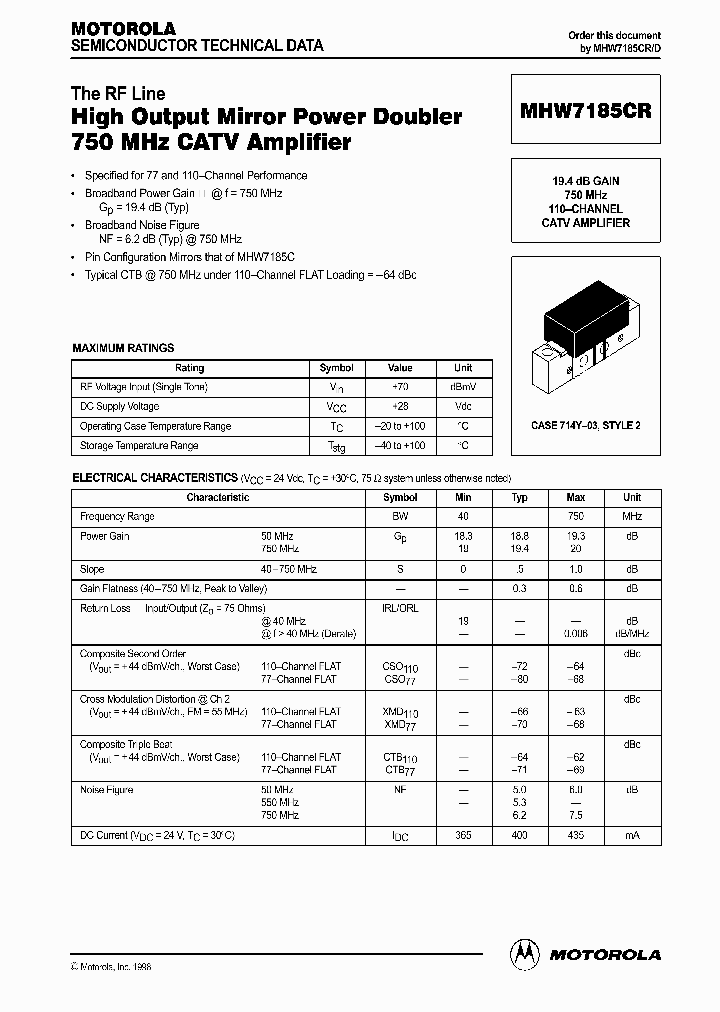 MHW7185CR_898118.PDF Datasheet