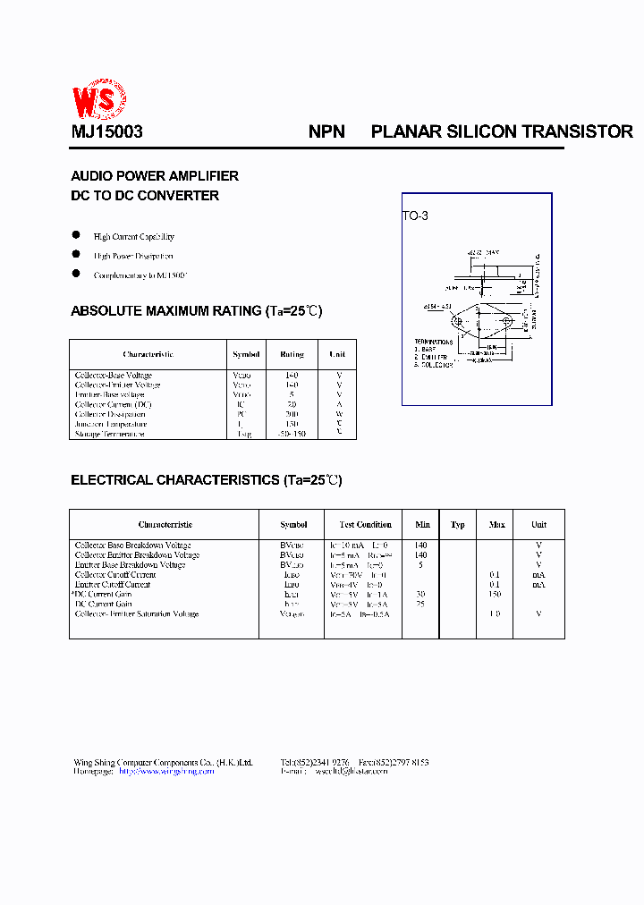 MJ15003_791949.PDF Datasheet
