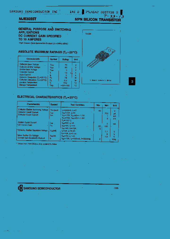 MJE3055T_905124.PDF Datasheet