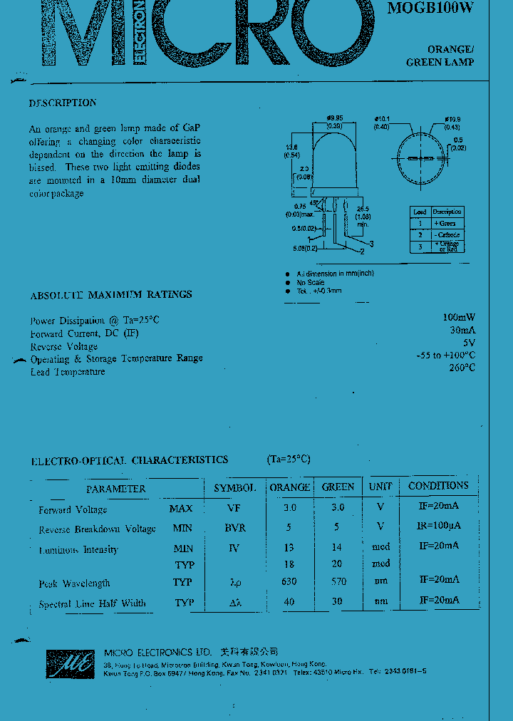 MOGB100W_1017075.PDF Datasheet