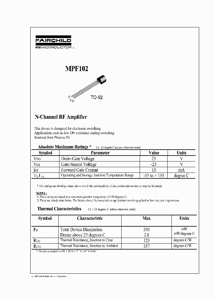 MPF102_1012438.PDF Datasheet