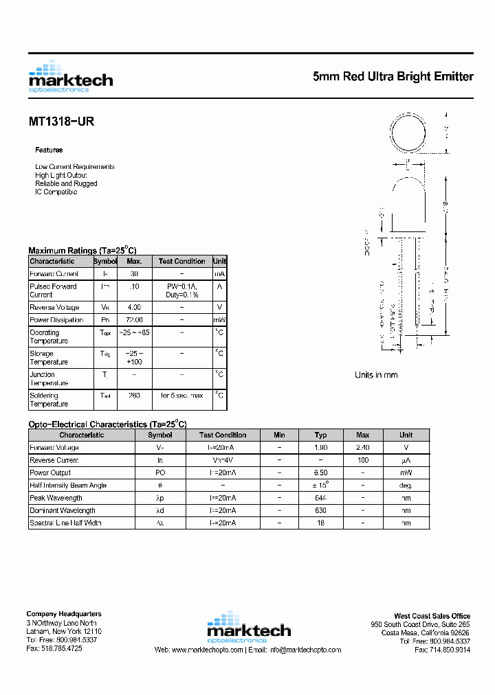MT1318-UR_1020374.PDF Datasheet