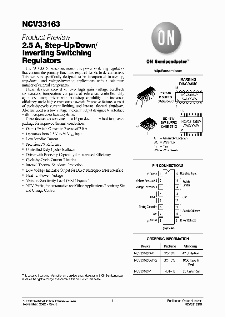 NCV33163P_742793.PDF Datasheet